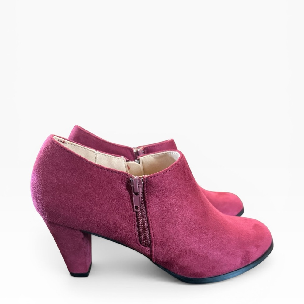Journee Collection Sanzi Wine Bootie Size 9